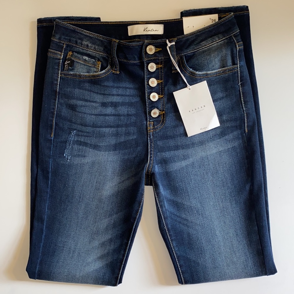 Kancan High Rise Super Skinny Jeans - Picture 1 of 8